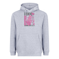 Heather Grey Pink Panther Heavyweight Hoodie - ArtMosaic