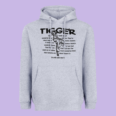 Tigger If The Only One Heavyweight Hoodie Designed By Artmosaic