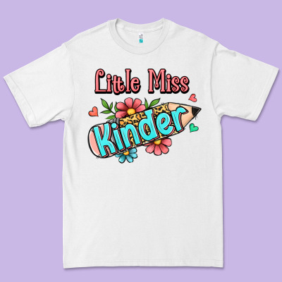 Little Miss Kindergarten Premium Tee Designed By Ranaportraitstore