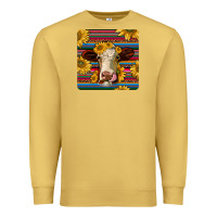 Antique Gold serape hereford coaster Premium Sweatshirt - JahusDesignShop