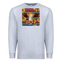 Heather Grey serape hereford coaster Premium Sweatshirt - JahusDesignShop