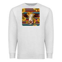 Oatmeal Heather serape hereford coaster Premium Sweatshirt - JahusDesignShop