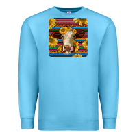 Ocean Blue serape hereford coaster Premium Sweatshirt - JahusDesignShop