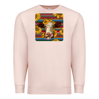Pale Pink serape hereford coaster Premium Sweatshirt - JahusDesignShop