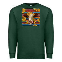 Sports Green serape hereford coaster Premium Sweatshirt - JahusDesignShop