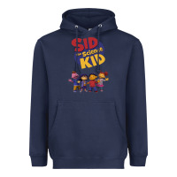 Navy Sid The Science Kid boyfriend Heavyweight Hoodie - ArtMosaic