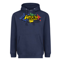 Navy Vintage-Awana clubs Heavyweight Hoodie - ArtMosaic