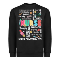 Black nurse word Heavyweight Sweatshirt - JahusDesignShop