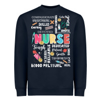 Navy nurse word Heavyweight Sweatshirt - JahusDesignShop