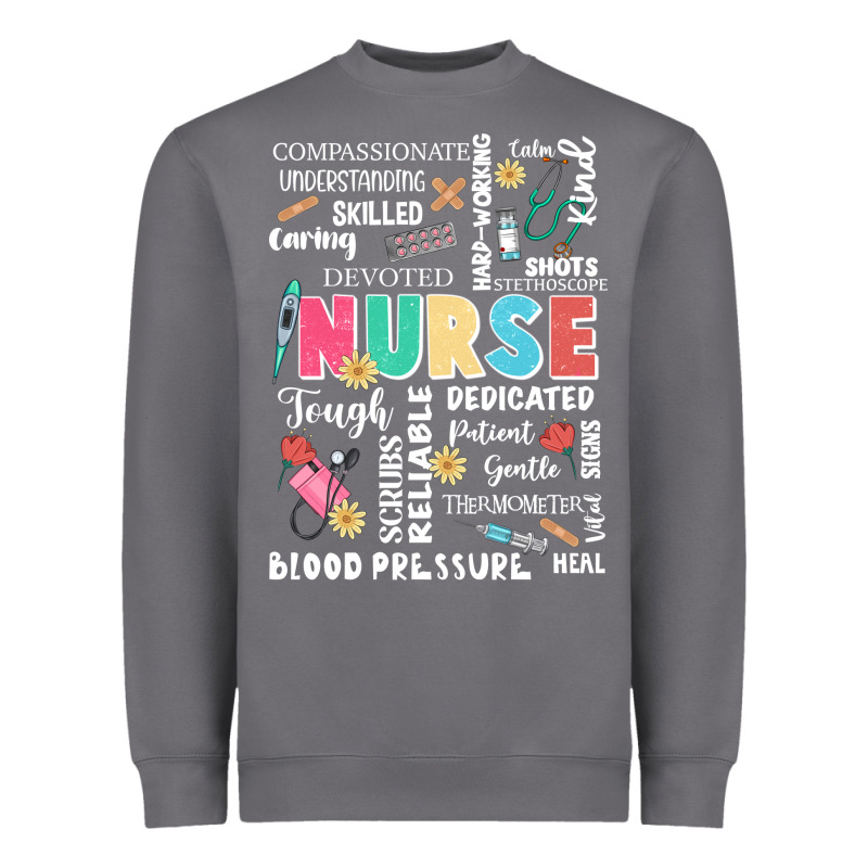 Nurse Word Heavyweight Sweatshirt by JahusDesignShop | Teevron