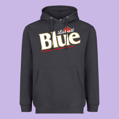 Labatt Blue Beer Heavyweight Hoodie Designed By Artmosaic