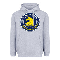 Heather Grey boston marathon Heavyweight Hoodie - ArtMosaic