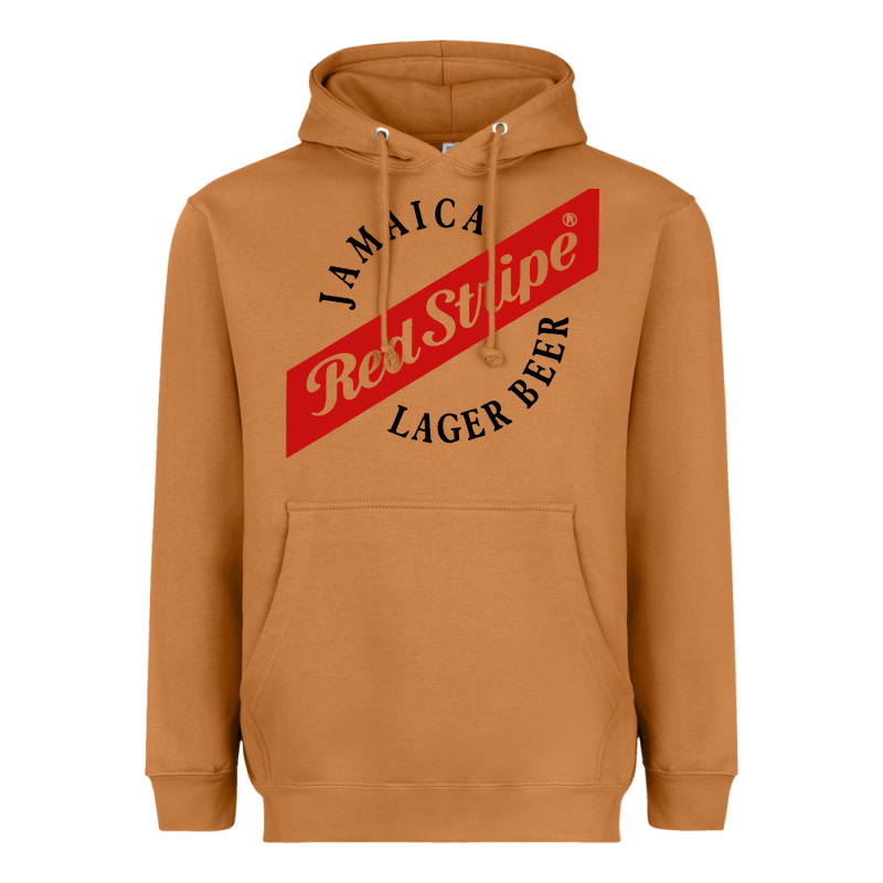 Jamaica Red Stripe Lager Beer Heavyweight Hoodie by ArtMosaic | Teevron