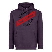 Plum jamaica red stripe lager beer Heavyweight Hoodie - ArtMosaic