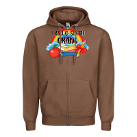 Chestnut back to school hello sixth grade 3200x2400 Zipper Hoodie - AdoDesignShop