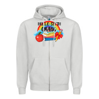 Dove Grey back to school hello sixth grade 3200x2400 Zipper Hoodie - AdoDesignShop