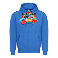 True Royal back to school hello sixth grade 3200x2400 Zipper Hoodie - AdoDesignShop