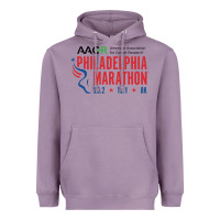 Lavender PHILADELPHIA MARATHON Heavyweight Hoodie - ArtMosaic