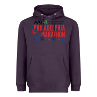 Plum PHILADELPHIA MARATHON Heavyweight Hoodie - ArtMosaic