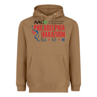 Toasted Coconut PHILADELPHIA MARATHON Heavyweight Hoodie - ArtMosaic