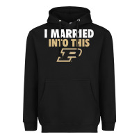 Black Purdue Boilermakers Married Into This - Apparel Heavyweight Hoodie - ArtMosaic