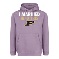 Lavender Purdue Boilermakers Married Into This - Apparel Heavyweight Hoodie - ArtMosaic
