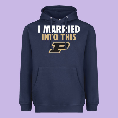 Purdue Boilermakers Married Into This - Apparel Heavyweight Hoodie Designed By Artmosaic