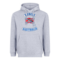 Heather Grey rebel MC supporter Heavyweight Hoodie - ArtMosaic