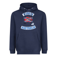 Navy rebel MC supporter Heavyweight Hoodie - ArtMosaic