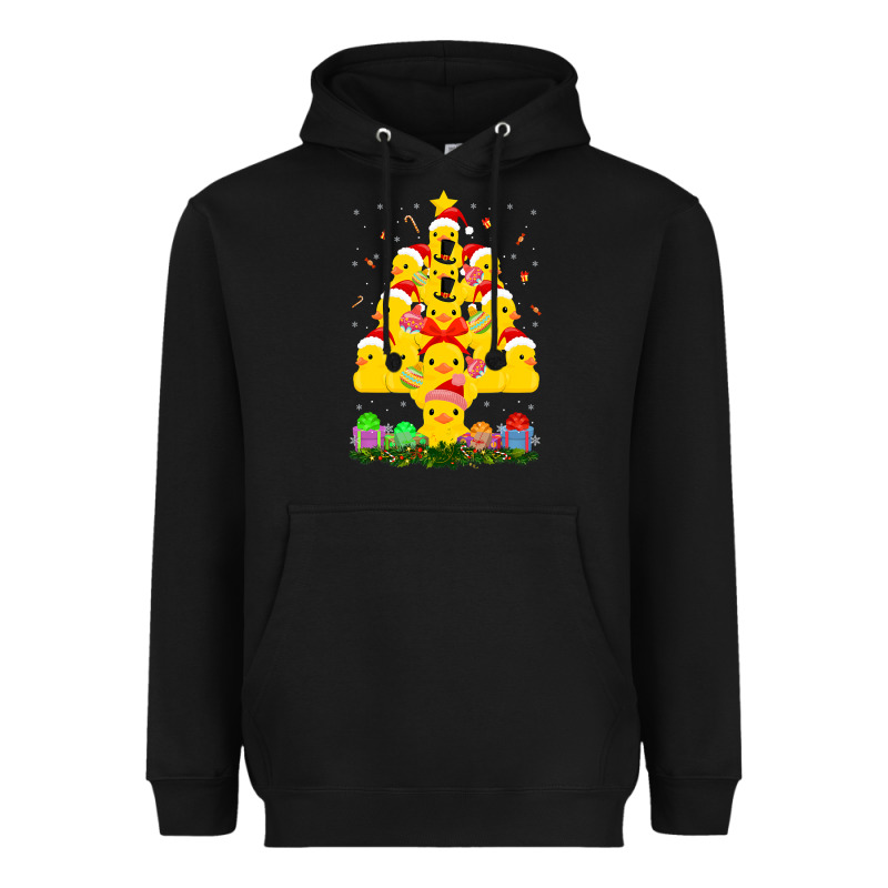 Duck Rubber Duck Christmas Tree Duckie And Quack Christmas 123 Heavyweight Hoodie by ArtMosaic | Teevron