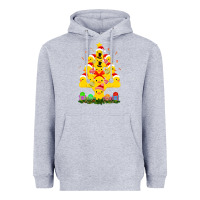 Heather Grey duck rubber duck christmas tree duckie and quack christmas 123 Heavyweight Hoodie - ArtMosaic