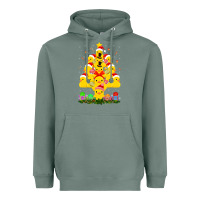 Sage duck rubber duck christmas tree duckie and quack christmas 123 Heavyweight Hoodie - ArtMosaic