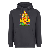 Smoke duck rubber duck christmas tree duckie and quack christmas 123 Heavyweight Hoodie - ArtMosaic