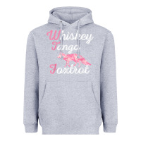 Heather Grey whiskey tango foxtrot military womens fun wtf quote t shirt Heavyweight Hoodie - ArtMosaic