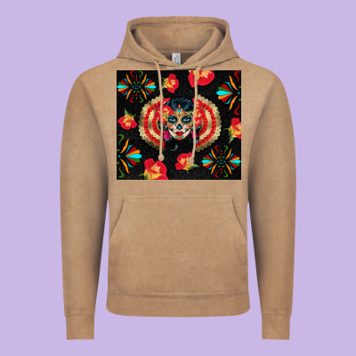 Sugar Skull Tumbler Vintage Hoodie Designed By Bundleandbundleshop