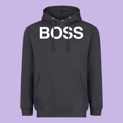 Boss Premium Heavyweight Hoodie Designed By Artmosaic