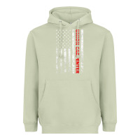 Matcha Union Carpenter With A Vintage American Flag For Fans Heavyweight Hoodie - ArtMosaic