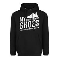Black cross country running   xc run runner pullover hoodie Heavyweight Hoodie - ArtMosaic
