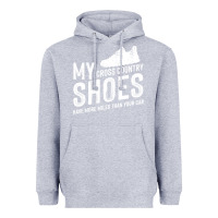 Heather Grey cross country running   xc run runner pullover hoodie Heavyweight Hoodie - ArtMosaic
