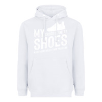 White cross country running   xc run runner pullover hoodie Heavyweight Hoodie - ArtMosaic