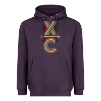 Plum X-Country Design For Cross Country Runners and Coaches Heavyweight Hoodie - ArtMosaic