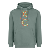 Sage X-Country Design For Cross Country Runners and Coaches Heavyweight Hoodie - ArtMosaic