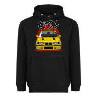 Black Yellow E36 Heavyweight Hoodie - ArtMosaic