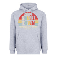 Heather Grey Limited Edition Retro Vintage Just A Small Town Girl Heavyweight Hoodie - ArtMosaic
