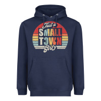 Navy Limited Edition Retro Vintage Just A Small Town Girl Heavyweight Hoodie - ArtMosaic