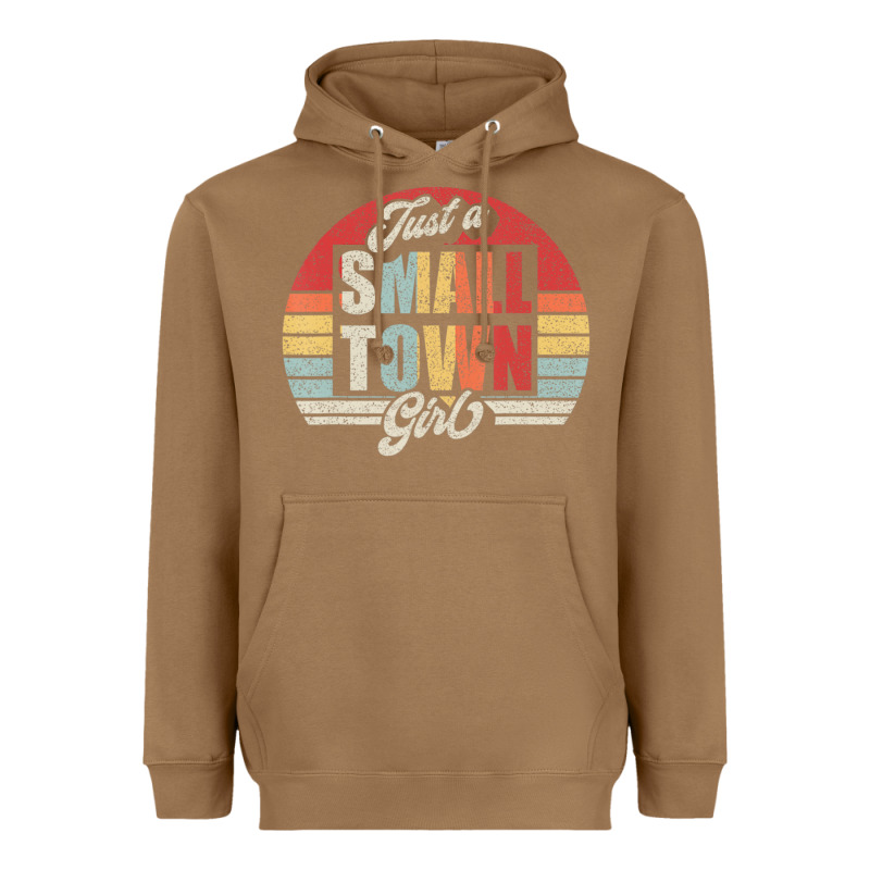 Limited Edition Retro Vintage Just A Small Town Girl Heavyweight Hoodie by ArtMosaic | Teevron