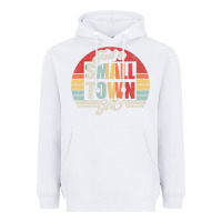 White Limited Edition Retro Vintage Just A Small Town Girl Heavyweight Hoodie - ArtMosaic