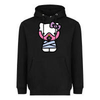 Black hell kitty cute devil Heavyweight Hoodie - ArtMosaic
