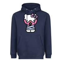 Navy hell kitty cute devil Heavyweight Hoodie - ArtMosaic