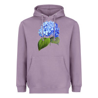 Lavender Blue  hydrangea Heavyweight Hoodie - ArtMosaic